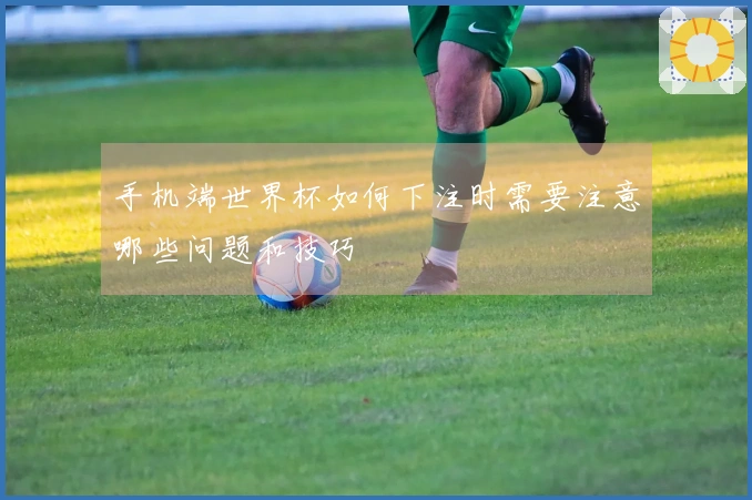 手机端世界杯如何下注时需要注意哪些问题和技巧